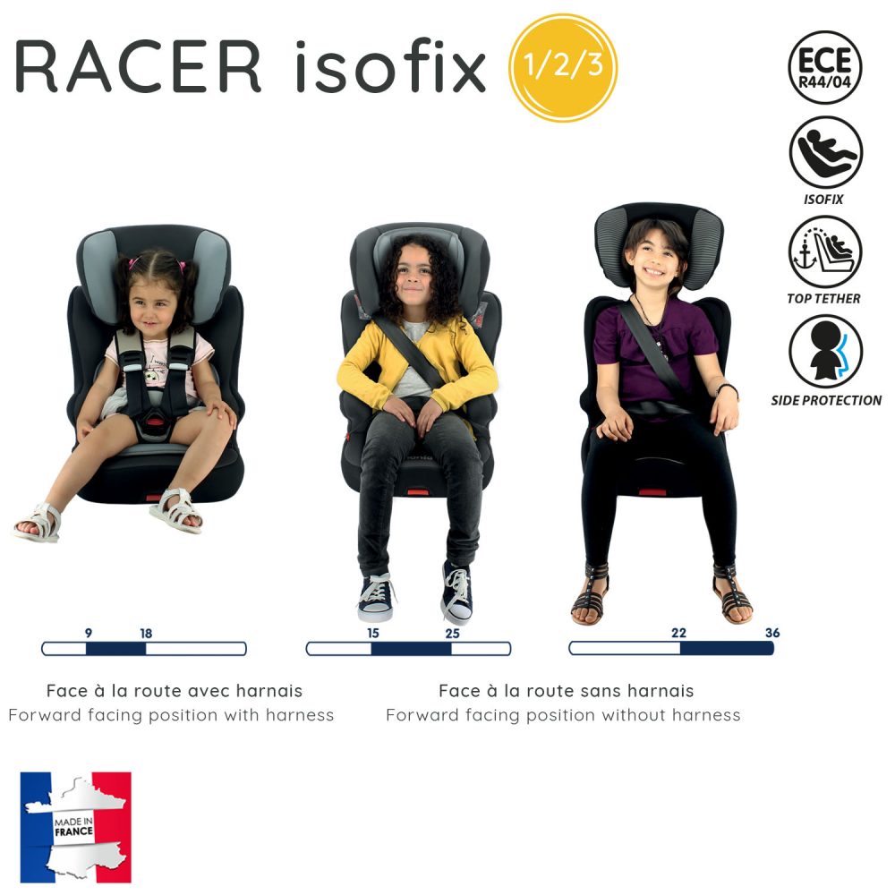 Siège Auto Isofix Racer Groupe 1/2/3 (9-36kg) - Disney First Princess -  Rose clair - Kiabi - 99.99€